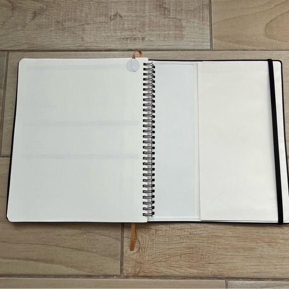 Poprun Softcover 2026 Weekly Monthly Planner Stationary Black Pebbled Academia - Picture 8 of 14